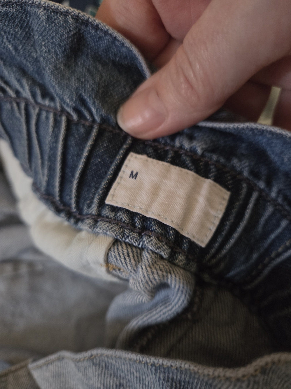 GAP Light Blue Denim Drawstring Casual Shorts - Picture 4 of 5
